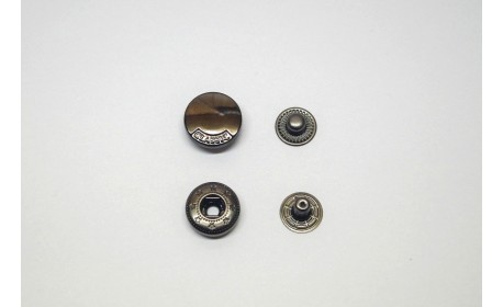 Кнопка «Miсron» металл нержавеющий сплав 15 мм Черный никель 