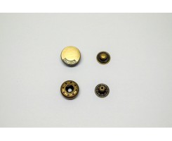 Кнопка «Miсron» металл нержавеющий сплав 15 мм Бронза