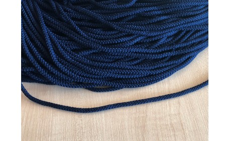 Шнур с наполнителем 5мм цвет Темно-Синий